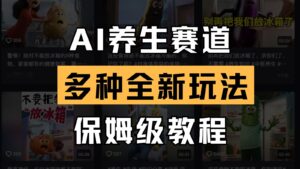 AI养生赛道多种全新玩法保姆级教程拆解，看完教程就能轻松上手-糊涂帮