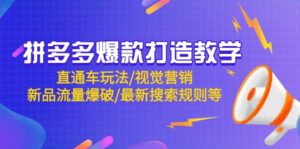 拼多多爆款打造教学:直通车玩法/视觉营销/新品流量爆破/最新搜索规则等-糊涂帮