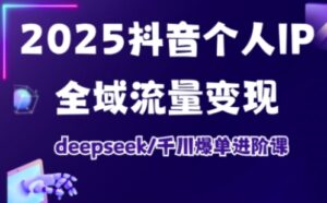 2025抖音个人IP全域流量变现进阶课,deepseek千川爆单进阶课-糊涂帮
