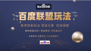 百度联盟 单机300+课程分享 小白可无脑操作-糊涂帮