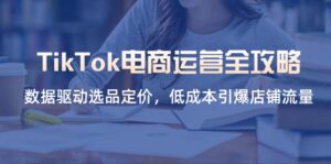 TikTok电商运营全攻略,数据驱动选品定价,低成本引爆店铺流量-糊涂帮
