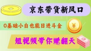 最新京东短视频带货代运营秘籍，轻松躺挣-糊涂帮