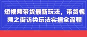短视频带货最新玩法，带货视频之街访类玩法实操全流程-糊涂帮
