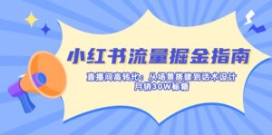 小红书流量掘金指南：直播间高转化：从场景搭建到话术设计，月销30W秘籍-糊涂帮