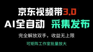 京东视频带货3.0，Ai全自动采集＋自动发布，完全解放双手，收入无上限…-糊涂帮