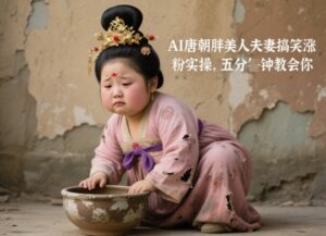 AI唐朝胖美人夫妻搞笑涨粉实操，五分钟教会你-糊涂帮