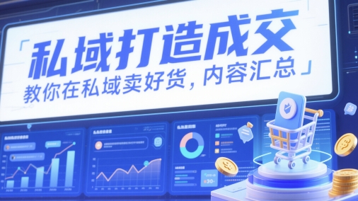 私域打造成交，教你在私域卖好货，内容汇总-糊涂帮