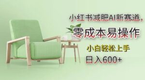 小红书减肥AI新赛道，零成本易操作，日入多张，小白轻松上手-糊涂帮