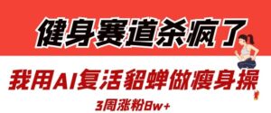 健身赛道杀疯了？我用AI复活貂蝉做瘦身操，3周涨粉8W-糊涂帮