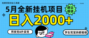 5月最新挂机项目8.0玩法轻松日入2000+-糊涂帮