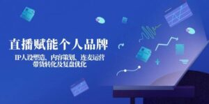 直播赋能个人品牌：IP人设塑造、内容策划、连麦运营、带货转化及复盘优化-糊涂帮