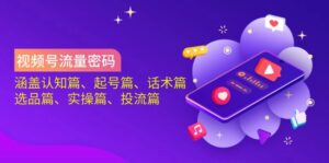 视频号流量密码：涵盖认知篇、起号篇、话术篇、选品篇、实操篇、投流篇-糊涂帮