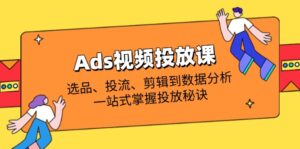 Ads视频投放课全解析:选品、投流、剪辑到数据分析,一站式掌握投放秘诀-糊涂帮