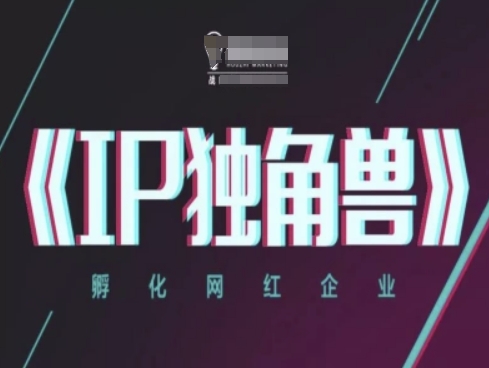 IP独角兽，孵化网红企业，ip教程-糊涂帮