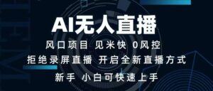 AI无人直播技术 单日收益1000+ 新手，小白可快速上手-糊涂帮