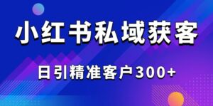 2025最新小红书平台引流获客截流自热玩法讲解，日引精准客户300+-糊涂帮