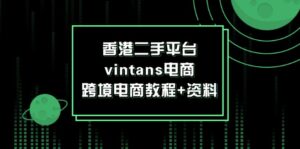香港二手平台vintans电商,跨境电商教程+资料-糊涂帮