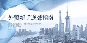 外贸新手逆袭指南：高效成交客户，科学规划全球市场，轻松突破瓶颈-糊涂帮