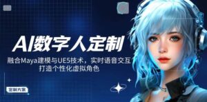 AI数字人定制，融合Maya建模与UE5技术，实时语音交互，打造个性化虚拟角色-糊涂帮