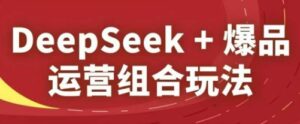 DeepSeek+爆品运营组合玩法，2025淘系精品课-糊涂帮