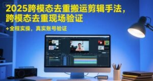 2025跨模态去重搬运剪辑手法，跨模态去重现场验证 +全程实操，真实账号验证-糊涂帮