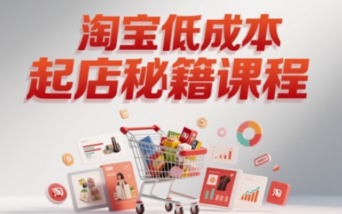 淘宝低成本起店系统课，助你快速起店，实现弯道超车-糊涂帮