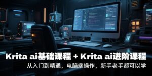 krita ai基础课程+Krita ai进阶课程，从入门到精通，电脑端操作，新手老手都可以学-糊涂帮