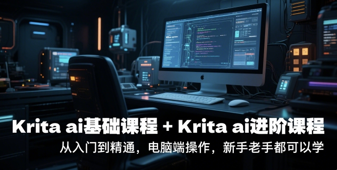 krita ai基础课程+Krita ai进阶课程,从入门到精通,电脑端操作,新手老手都可以学-糊涂帮