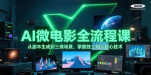AI微电影全流程课,从剧本生成到三维场景,掌握独立制片核心技术-糊涂帮