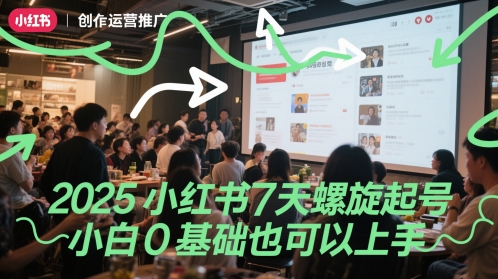 2025小红书7天螺旋起号，小白0基础也可以上手-糊涂帮