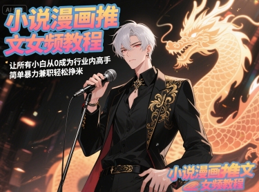 小说漫画推文女频教程,让所有小白从0成为行业内高手,简单暴力兼职轻松挣米-糊涂帮