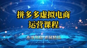 拼多多虚拟资料项目，从起店到出单全套系列教程，从0到1小白也可以轻松上手-糊涂帮