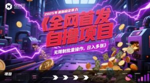 全网首发，2025年最新稳定暴力全自动自撸项目，无限制批量操作，日入多张-糊涂帮