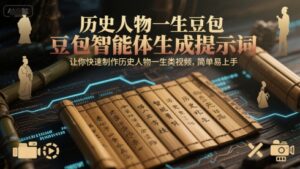 历史人物一生豆包智能体生成提示词，让你快速制作历史人物一生类视频，简单易上手-糊涂帮