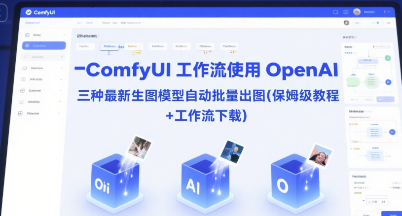 ComfyUI 工作流使用 OpenAI 三种最新生图模型自动批量出图(保姆级教程+工作流下载)-糊涂帮