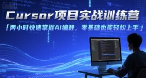 Cursor项目实战训练营，两小时快速掌握AI编程，零基础也能轻松上手-糊涂帮