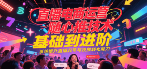 直播电商运营随心推投放技术基础到进阶，系统提升直播起号与投放转化能力-糊涂帮