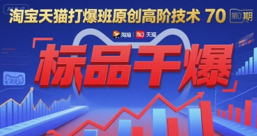 淘宝天猫打爆班原创高阶技术第70期:标品干爆-糊涂帮