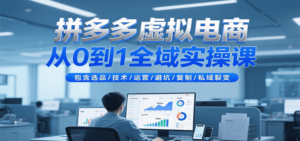 拼多多虚拟电商从0到1全域实操课,包含选品/技术/运营/避坑/复制/私域裂变-糊涂帮