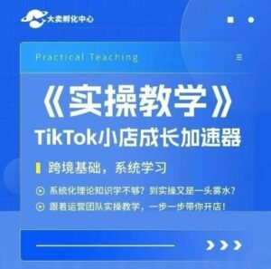 大卖家孵化中心TikTok实操课，TikTok小店成长加速器，跨境基础系统学习，一步一步带你开店-糊涂帮