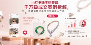 小红书珠宝运营课:千万级成交案例拆解,搭建高转化珠宝账号的核心方法-糊涂帮