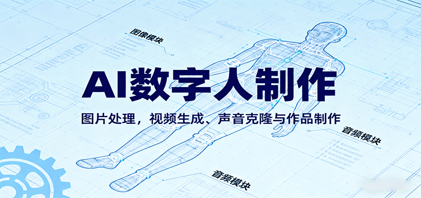AI永生数字人制作教程：图片处理，视频生成、声音克隆与作品制作-糊涂帮