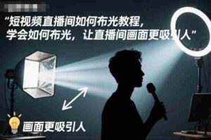 短视频直播间如何布光教程，学会如何布光，让直播间画面更吸引人-糊涂帮-专注创业项目分享_资源整合-糊涂帮