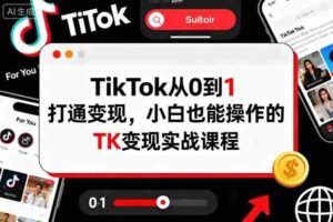 TikTok从0到1打通变现，小白也能操作的TK变现实战课程-糊涂帮-专注创业项目分享_资源整合-糊涂帮