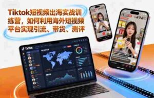 Tiktok短视频出海实战训练营,如何利用海外短视频平台实现引流、带货、测评-糊涂帮-专注创业项目分享_资源整合-糊涂帮