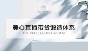 直播带货锻造体系课，5G时代美心一站式帮你开启直播带货之路【音频】-糊涂帮-专注创业项目分享_资源整合-糊涂帮