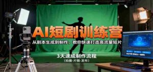 AI短剧训练营,从剧本生成到制作,教你快速打造高流量短片-糊涂帮-专注创业项目分享_资源整合-糊涂帮