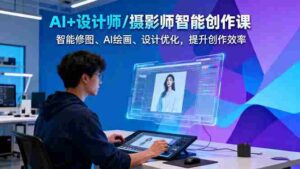 （16398期）AI+设计师/摄影师智能创作课：智能修图、AI绘画、设计优化，提升创作效率-糊涂帮-专注创业项目分享_资源整合-糊涂帮