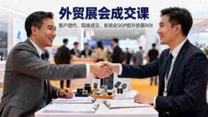 （16356期）外贸展会成交课，含目标制定、客户邀约、现场成交，系统化SOP提升参展ROI-糊涂帮-专注创业项目分享_资源整合-糊涂帮