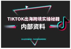 TikTok跨境电商0-1搭建运营，TK出海跨境实操秘籍（10月更新）-糊涂帮-专注创业项目分享_资源整合-糊涂帮